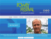 Tablet Screenshot of foweyfestival.com
